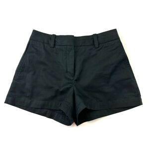 Aritzia Babaton Agency cotton shorts Womens Size 0 flat front 3in Inseam black